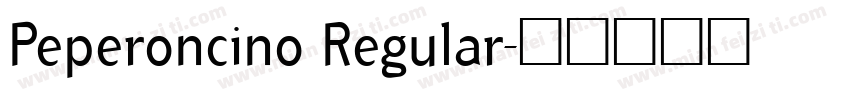 Peperoncino Regular字体转换